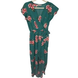 Dream of Me HiLo Green Wrap Dress